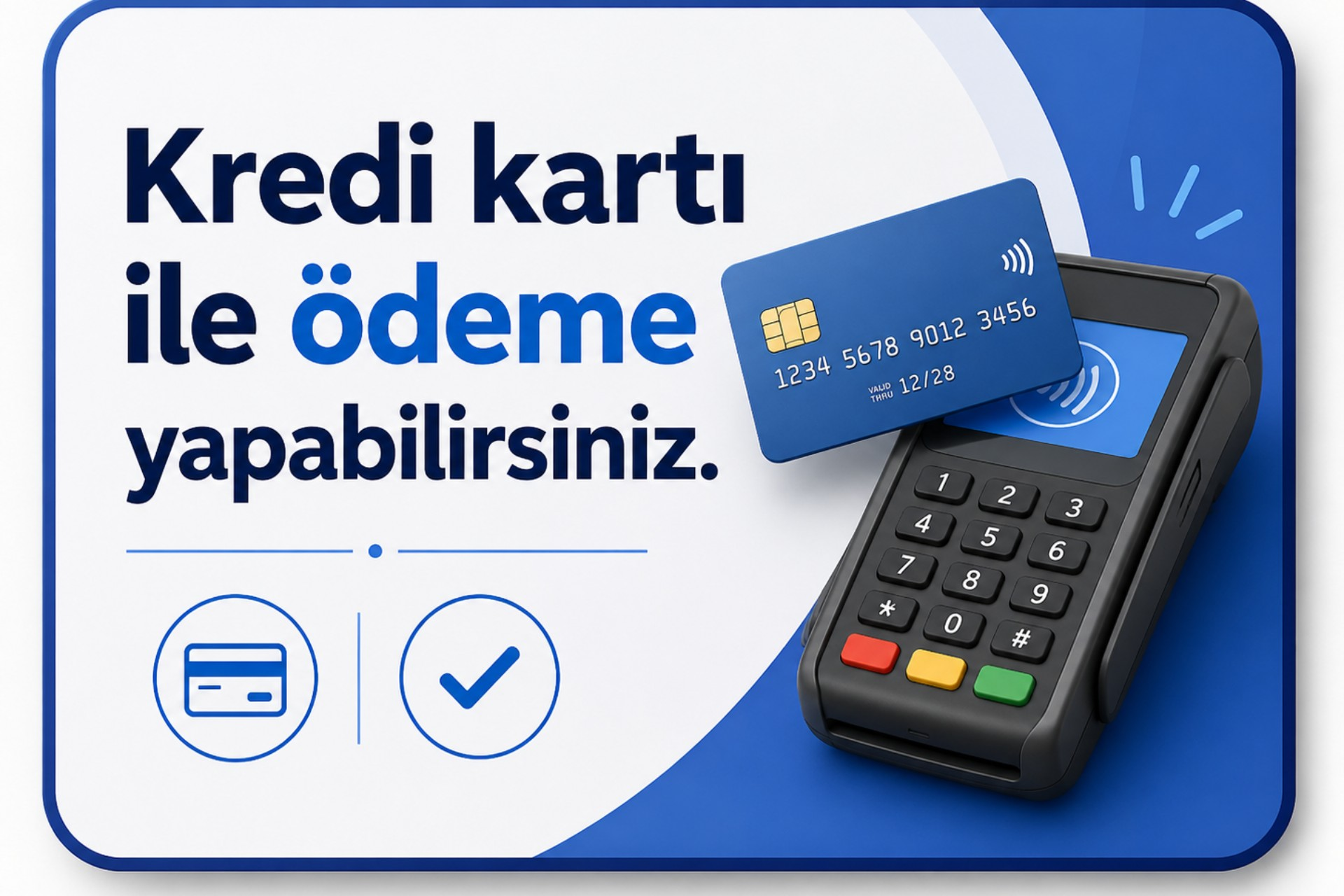 Bizimle iletişime geçip ödemenizi kolayca yapabilirsiniz 